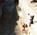 Morocco Fez kids playing in the waste